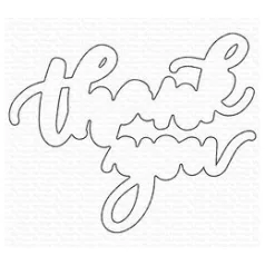   Vágósablon , Thank You Outline / MFT Die-namics Set (1 csomag)
