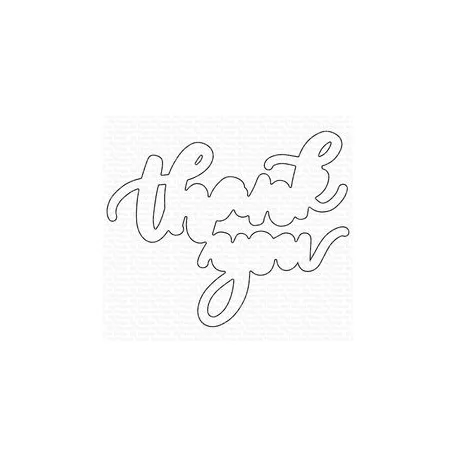 Vágósablon , Thank You Outline / MFT Die-namics Set (1 csomag)