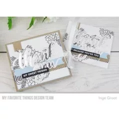   Vágósablon , Thank You Outline / MFT Die-namics Set (1 csomag)