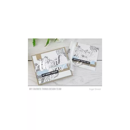 Vágósablon , Thank You Outline / MFT Die-namics Set (1 csomag)