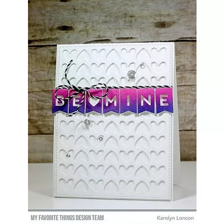 Vágósablon Be Mine Banner / MFT Die-namics Set (1 csomag)