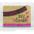 Vágósablon Be Mine Banner / MFT Die-namics Set (1 csomag)