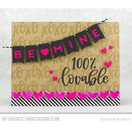 Vágósablon Be Mine Banner / MFT Die-namics Set (1 csomag)