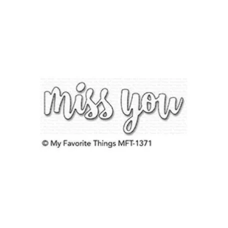 Vágósablon Miss You / MFT Die-namics Set (1 db)
