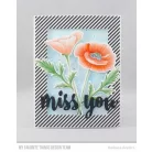 Vágósablon Miss You / MFT Die-namics Set (1 db)