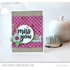 Vágósablon Miss You / MFT Die-namics Set (1 db)