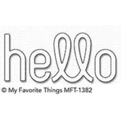 Vágósablon Simply Hello / MFT Die-namics Set (1 db)