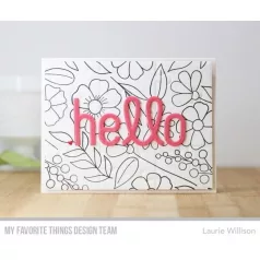 Vágósablon Simply Hello / MFT Die-namics Set (1 db)