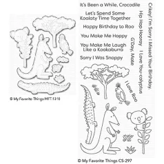   MFT Vágósablon + bélyegző Aussie Animals Clear Stamps + Die-namics Set (1 csomag)