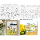 MFT Vágósablon + bélyegző Kangaroo Crew Clear Stamps + Die-namics Set (1 csomag)