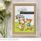 MFT Vágósablon + bélyegző Kangaroo Crew Clear Stamps + Die-namics Set (1 csomag)