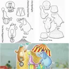 Vágósablon, bélyegzővel , The Greatest Show / MFT Clear Stamps + Die-namics Set (1 csomag)