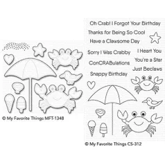   MFT Vágósablon + bélyegző Just Beclaws Clear Stamps + Die-namics Set (1 csomag)