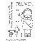 MFT Vágósablon + bélyegző Pure Innocence Birthday Piñata Clear Stamps + Die-namics Set (1 csomag)