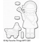 MFT Vágósablon + bélyegző Pure Innocence Birthday Piñata Clear Stamps + Die-namics Set (1 csomag)