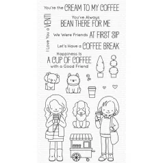   Szilikonbélyegző ,  Friends at First Síp / MFT Clear Stamps (1 csomag)