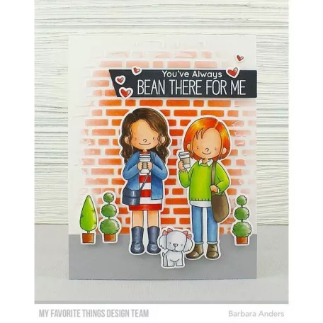 Szilikonbélyegző ,  Friends at First Síp / MFT Clear Stamps (1 csomag)