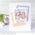 Gumibélyegző Simple Snowflakes Background / MFT Clear Stamps (1 csomag)