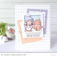   Gumibélyegző Simple Snowflakes Background / MFT Clear Stamps (1 csomag)