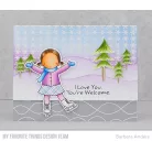 Gumibélyegző Simple Snowflakes Background / MFT Clear Stamps (1 csomag)