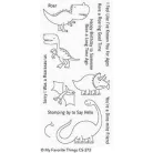 Szilikonbélyegző Delightful Dinosaurs / MFT Clear Stamps (1 csomag)