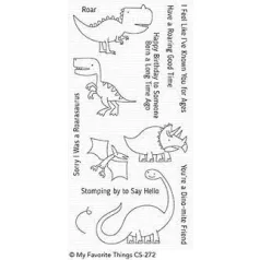   Szilikonbélyegző Delightful Dinosaurs / MFT Clear Stamps (1 csomag)
