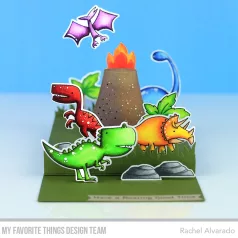   Szilikonbélyegző Delightful Dinosaurs / MFT Clear Stamps (1 csomag)