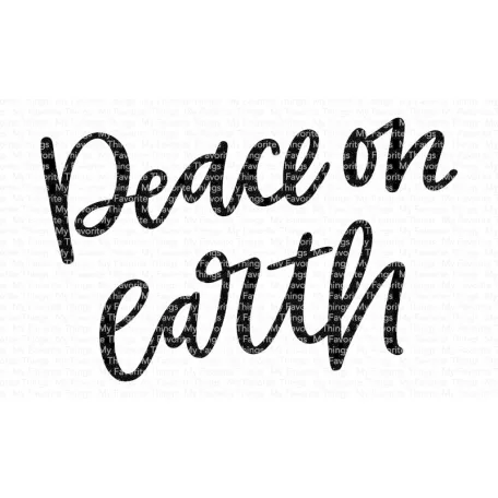 Szilikonbélyegző Peace on Earth / MFT Clear Stamps (1 csomag)