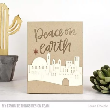 Szilikonbélyegző Peace on Earth / MFT Clear Stamps (1 csomag)