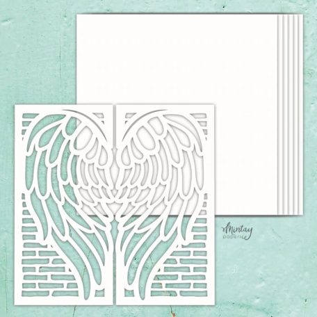 Chipboard , Album Base - Wings Wall  / Mintay Chippies (1 csomag)
