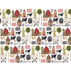   Decoupage papír 19"X30", Farm To Table / ReDesign with Prima Découpage Décor Tissue Paper (1 csomag)