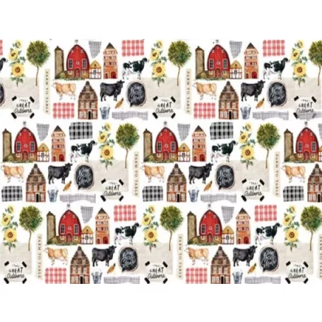 Decoupage papír 19"X30", Farm To Table / ReDesign with Prima Découpage Décor Tissue Paper (1 csomag)