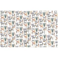   Decoupage papír 19"X30", Safari / ReDesign with Prima Découpage Décor Tissue Paper (1 csomag)