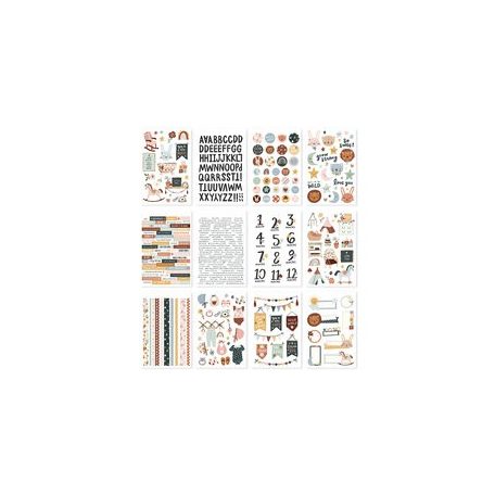 Matrica , Sticker Book / Simple Stories Boho Baby (12 ív)