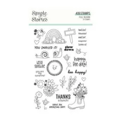   Szilikonbélyegző , Clear Stamps / Simple Stories Full Bloom (1 csomag)