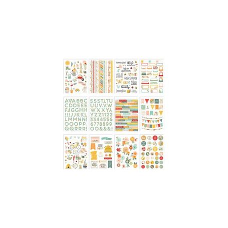 Matrica , Sticker Book / Simple Stories Full Bloom (12 ív)