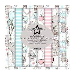   Papírkészlet 12" (30 cm), Baby Elephant / Simple and Basic Paper Pack (8 ív)