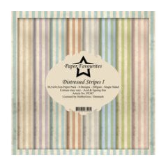   Papírkészlet 12" (30 cm), Distressed Stripes I / Simple and Basic Paper Pack (8 ív)