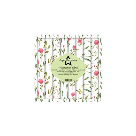 Papírkészlet 12" (30 cm), Watercolour Floral / Simple and Basic Paper Pack (8 ív)
