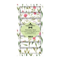   Papírkészlet 10x21 cm, Watercolour Floral / Simple and Basic Slim Paper Pack (24 ív)