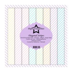   Papírkészlet 12" (30 cm), Diagonal Stripes / Simple and Basic Paper Pack (8 ív)