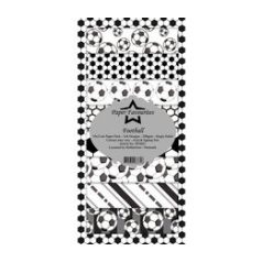   Papírkészlet 10x21 cm, Football  / Simple and Basic Slim Paper Pack (24 ív)