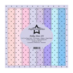   Papírkészlet 6" (15 cm), Polka Dots 1 / Simple and Basic Paper Pack (24 ív)