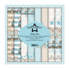   Papírkészlet 12" (30 cm), Baby Boy / Simple and Basic Paper Pack (8 ív)