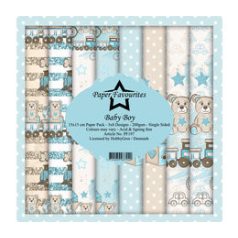   Papírkészlet 6" (15 cm), Baby Boy / Simple and Basic Paper Pack (24 ív)