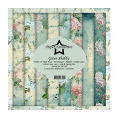   Papírkészlet 6" (15 cm), Green Shabby / Simple and Basic Paper Pack (24 ív)