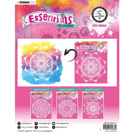 Art by Marlene Stencil, Essentials Mask Lotus Mandala (1 db)