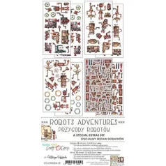   Craft O'Clock Kivágóív Robots Adventures / Extras to cut mirror printMixed Media (1 csomag)