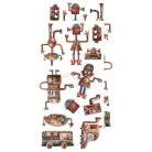 Craft O'Clock Kivágóív Robots Adventures / Extras to cut mirror printMixed Media (1 csomag)