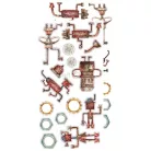 Craft O'Clock Kivágóív Robots Adventures / Extras to cut mirror printMixed Media (1 csomag)
